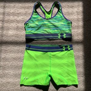 Under Armour spandex set. Size large.